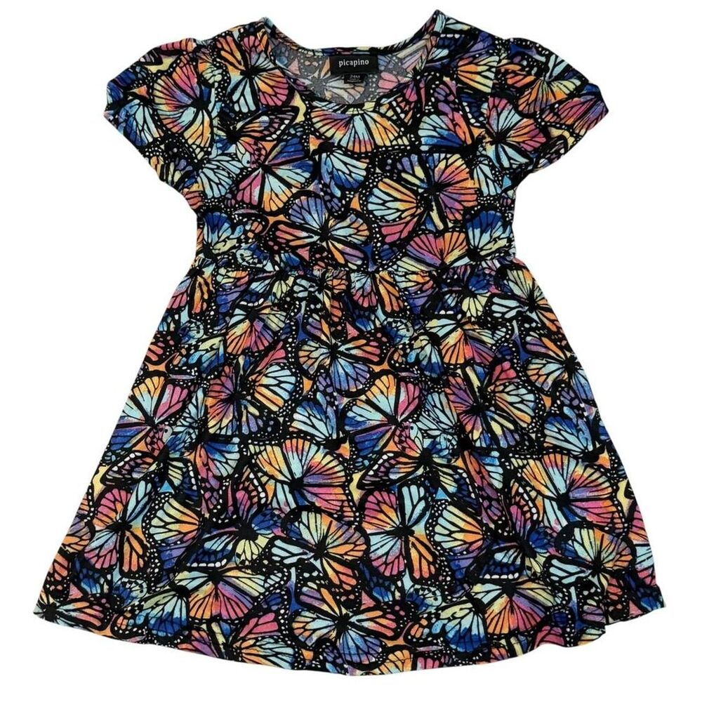 Picapino Rainbow Butterfly Dress Size 24 Months